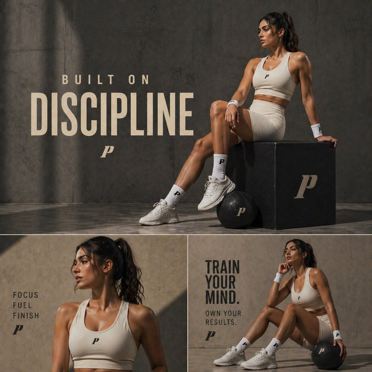 Cinematic luxury fitness editorial