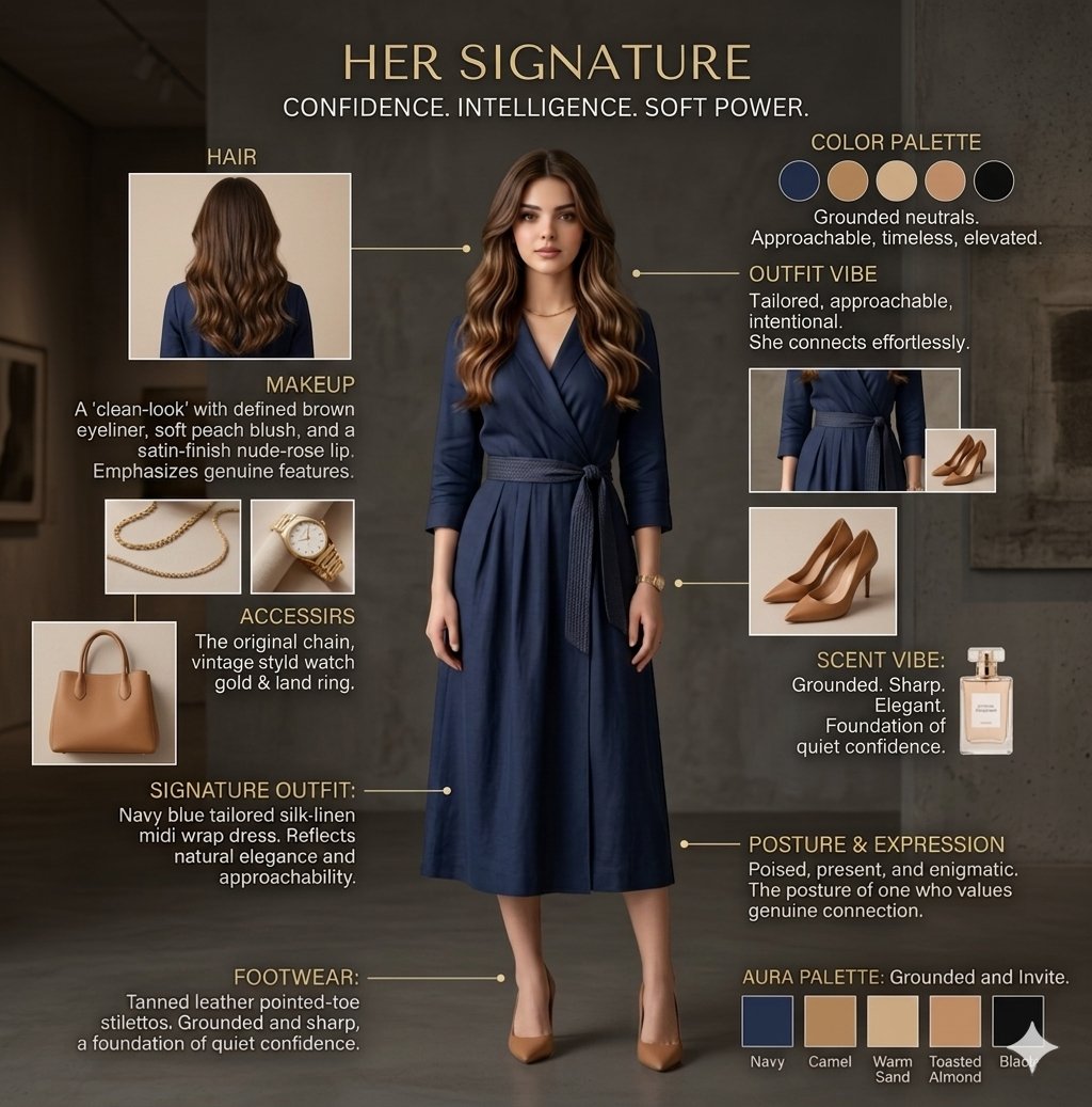 Create a signature look character board / fashion identity p
