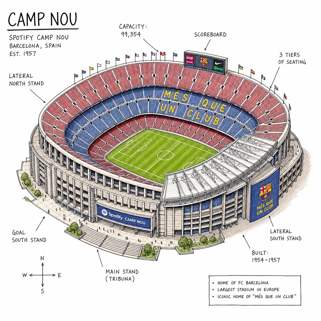 Adjusted this Hand Drawn Isometric prompt to Stadiums on @So