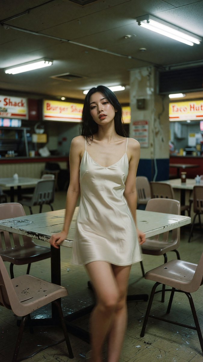 A seductive stunning 20-year-old Japanese or Korean woman we