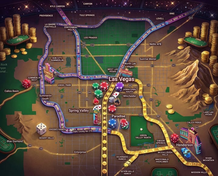 Stylized aerial map