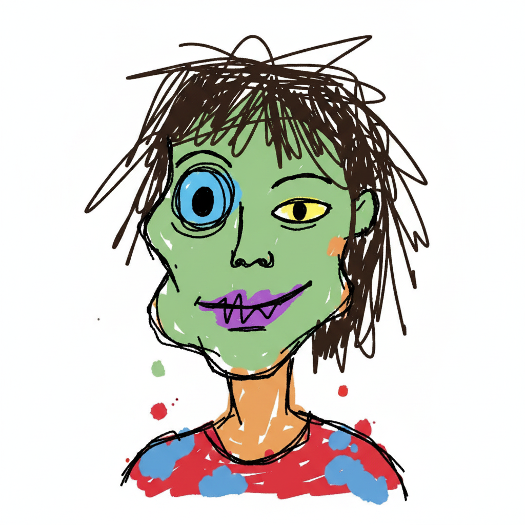 MS Paint Scribble Redraw